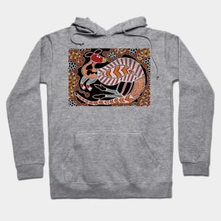 Aboriginal Art - Kangaroo Dreaming Small Hoodie